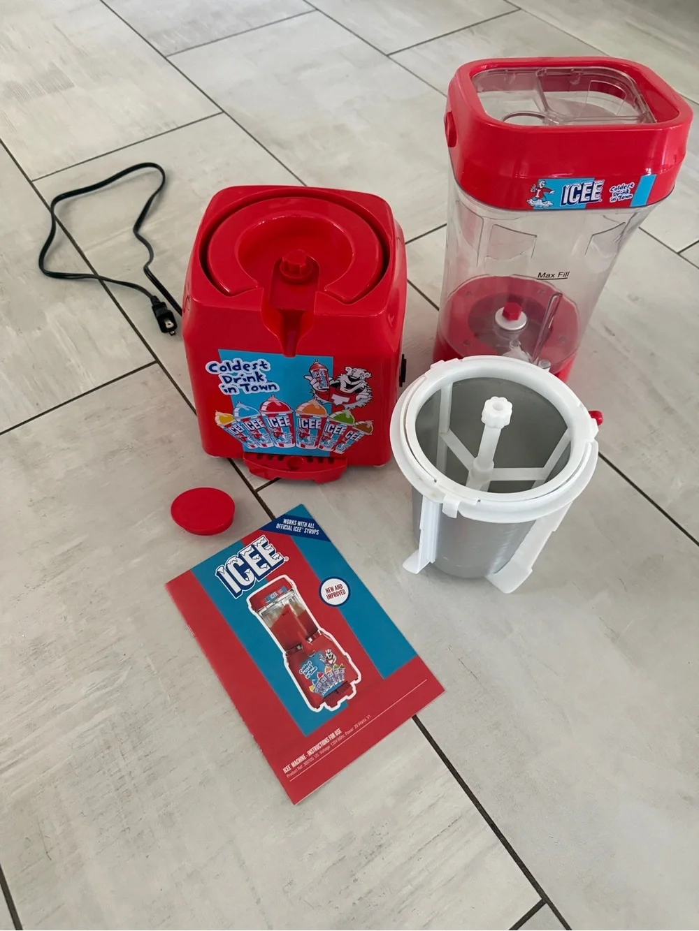 Icee Red Kids Slush Dispenser Playset